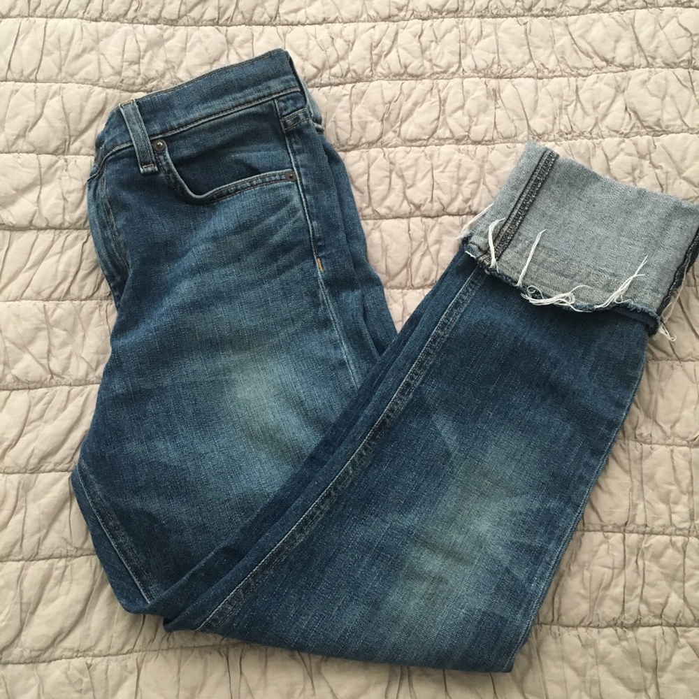 Rag & Bone Cuffed Fray Jean